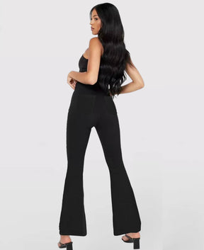 Calça Jeans Modeladora de Cintura Alta Cruzada - [COMPRE 1 E LEVE 2]